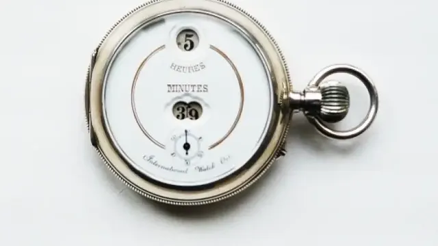 1883 - Cyfrowy zegarek kieszonkowy, rozwiązanie Pallweber'a